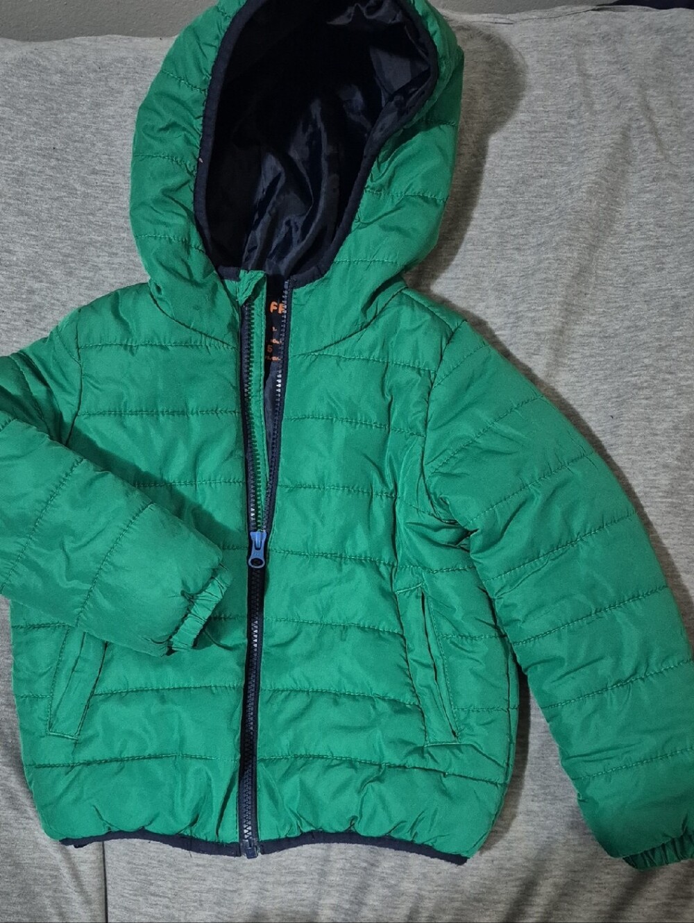 Joe Fresh Kids Green Hooded Puffer Jacket